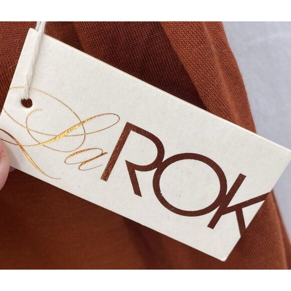 LaROK Cami Top M Rust Paprika Jersey Spaghetti Straps Camisole New - Picture 5 of 8